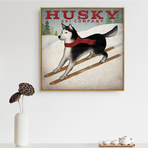 Adorable Vintage Style Dog Canvas Prints!