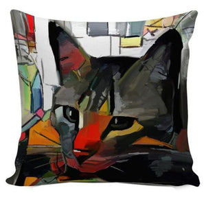 Brilliant Cat Art Printed Pillows Cushions Covers!