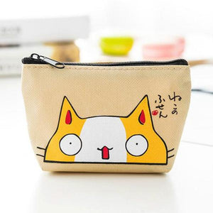 Cute Little Mini Cat Bag For Coins, Cards, Keys And More..