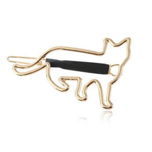 Unique Cat Shaped Hair Clip Barrette (Silver Gold!) -->> NOW 70% OFF!!