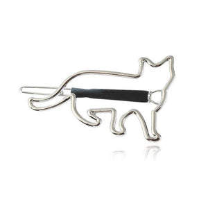 Unique Cat Shaped Hair Clip Barrette (Silver Gold!) -->> NOW 70% OFF!!