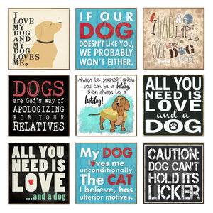 Cute & Funny Dog Rules/Quotes Wall Poster Art! --> 18 Designs!