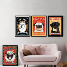 Beautiful Dog & Pug Wall Prints!  -->> 12 Styles!