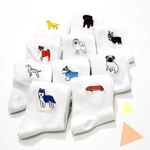 Embroidered Dog Breeds Socks!