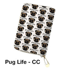 Adorable Pug Printed Coin Purse, Clutch, & Make Up Bags!