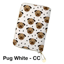 Adorable Pug Printed Coin Purse, Clutch, & Make Up Bags!