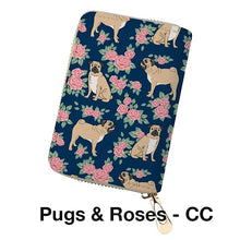 Adorable Pug Printed Coin Purse, Clutch, & Make Up Bags!