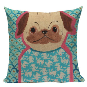 Comical Pug Character Pillow Cushion Cases!  16 AWESOME Designs!!