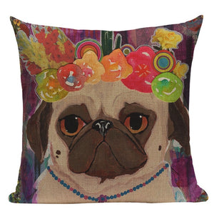 Comical Pug Character Pillow Cushion Cases!  16 AWESOME Designs!!