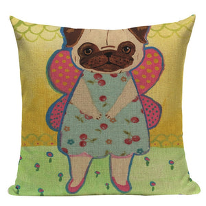 Comical Pug Character Pillow Cushion Cases!  16 AWESOME Designs!!