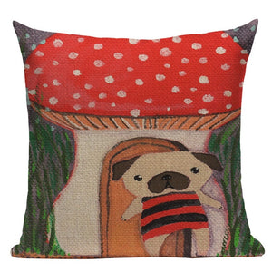 Comical Pug Character Pillow Cushion Cases!  16 AWESOME Designs!!