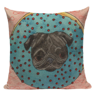 Comical Pug Character Pillow Cushion Cases!  16 AWESOME Designs!!