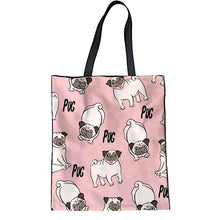 Fabulous Pug Designed Tote Shopping Bags!  NOW -->> 15% OFF!!