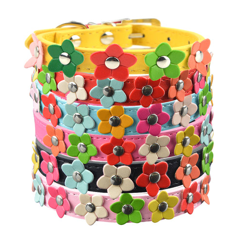 Sweet Spring Flowers Dog Collars!  -->>NOW 15% OFF!