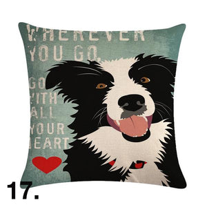 Awesome Mix and Match Dog Print Pillow Cushion Covers! NOW-->>20% OFF!