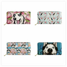 Boston Terrier & Husky Printed Coin Purses/Clutch/Wallets! NOW 15% OFF!!