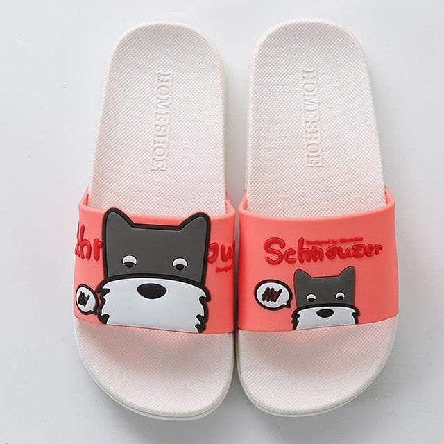 Lovely Schnauzer Dog Print Sandals! (4 Colors Available) -->> 20% OFF!